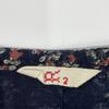 45R Navy 100% Cotton Paisley Pattern Long Skirt Skirt 2 NavyUsed