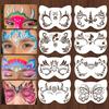 8Pcs Face Tattoo Face Painting Stencils Multiple Pattern Face Paint Templates  Adults Kids