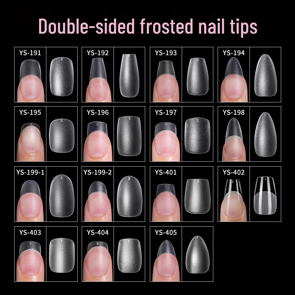 Matte 450-Piece Almond Wearable Nail Tips - Ultra-Thin, Seamless, No Filing Needed False Nails for Manicure