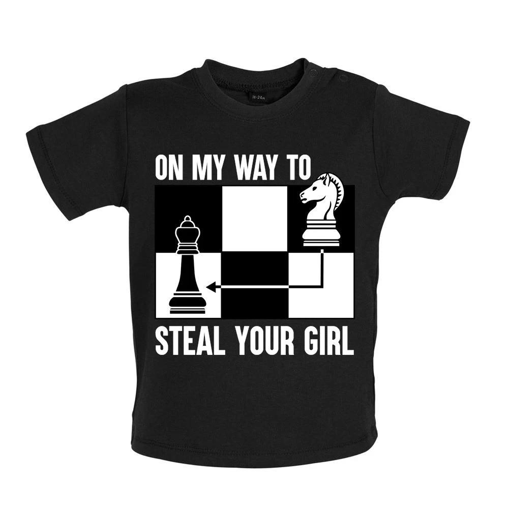 

On My Modo For Steel The Girl - Baby Kids Boys Girls Unisex T-Shirt / Bodysuit - Player King Chess 100
