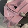 Casual, Tuta Sportiva, Da Donna, Ampia, Corta, Top con Cappuccio, Spacco, Pantaloni a Gamba Larga, Set Due Pezzi