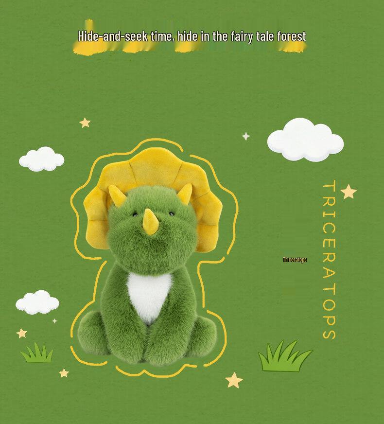 Triceratops Plush Toy - Cute Dinosaur Pillow for Kids' Sleep & Hugging, Perfect Birthday Gift