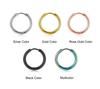 LATS 2024 New Simple Stainless Steel Small Hoop Earrings for Women Men 8mm To 20mm Round Cartilage Ear Piercing Fashion Zircon