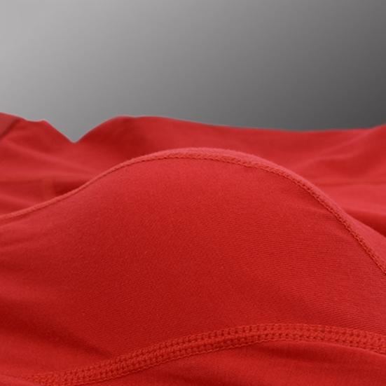 Men Boxer Briefs Mid-rise Elastic Waist U-Convex Shorts Underwear Solid Color Breathable Slim Fit Design Panties