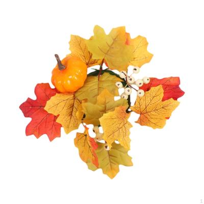 Herbst Kerzenringe Kränze Klein Saisonal für Partys Herbst Tischdeko