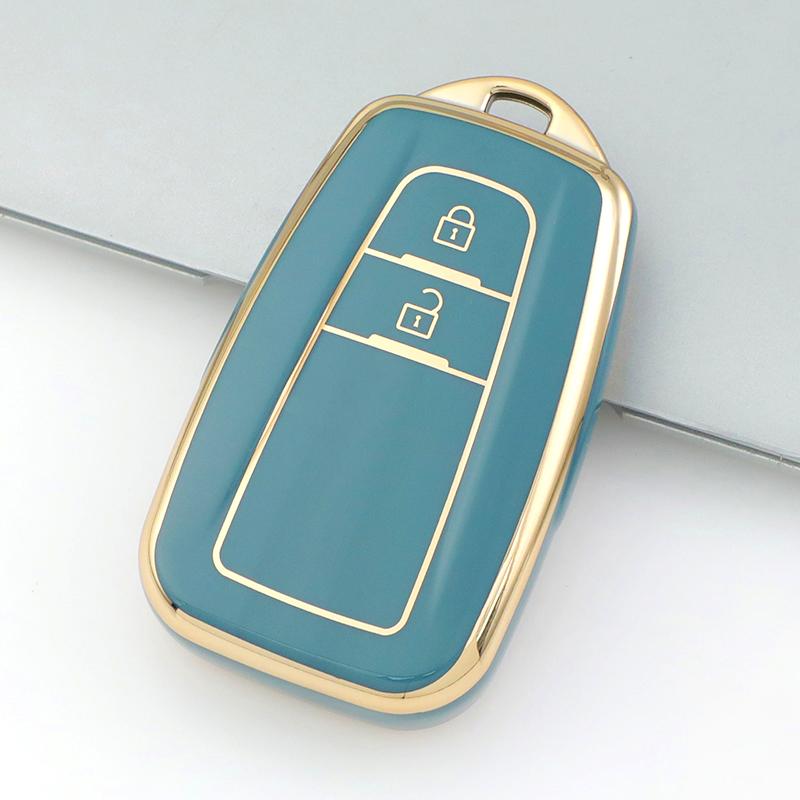 2/3/4 Buttons Tpu Car Key Case Cover For Toyota Corolla Prius Camry Chr C-Hr Rav4 Altis Land Cruiser Prado Key Shell Fob Keyring