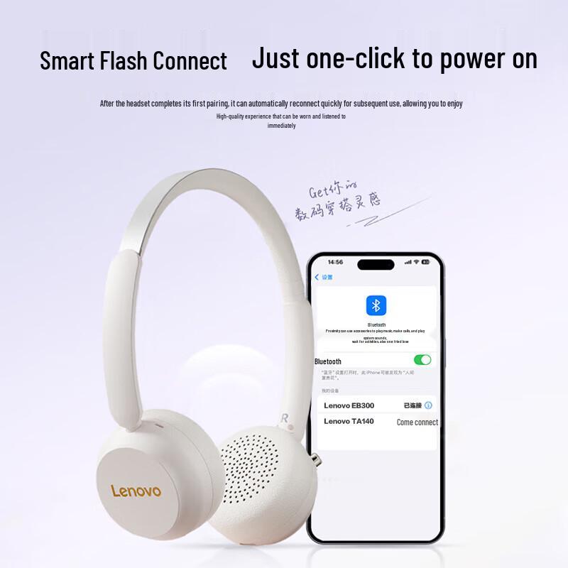 Lenovo Wireless Over-Ear Bluetooth Headset