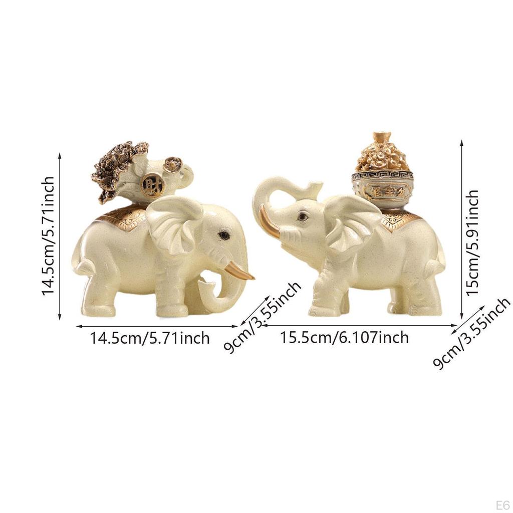 Tierfigur eines Elefanten zur Regal- oder Schreibtischdekoration