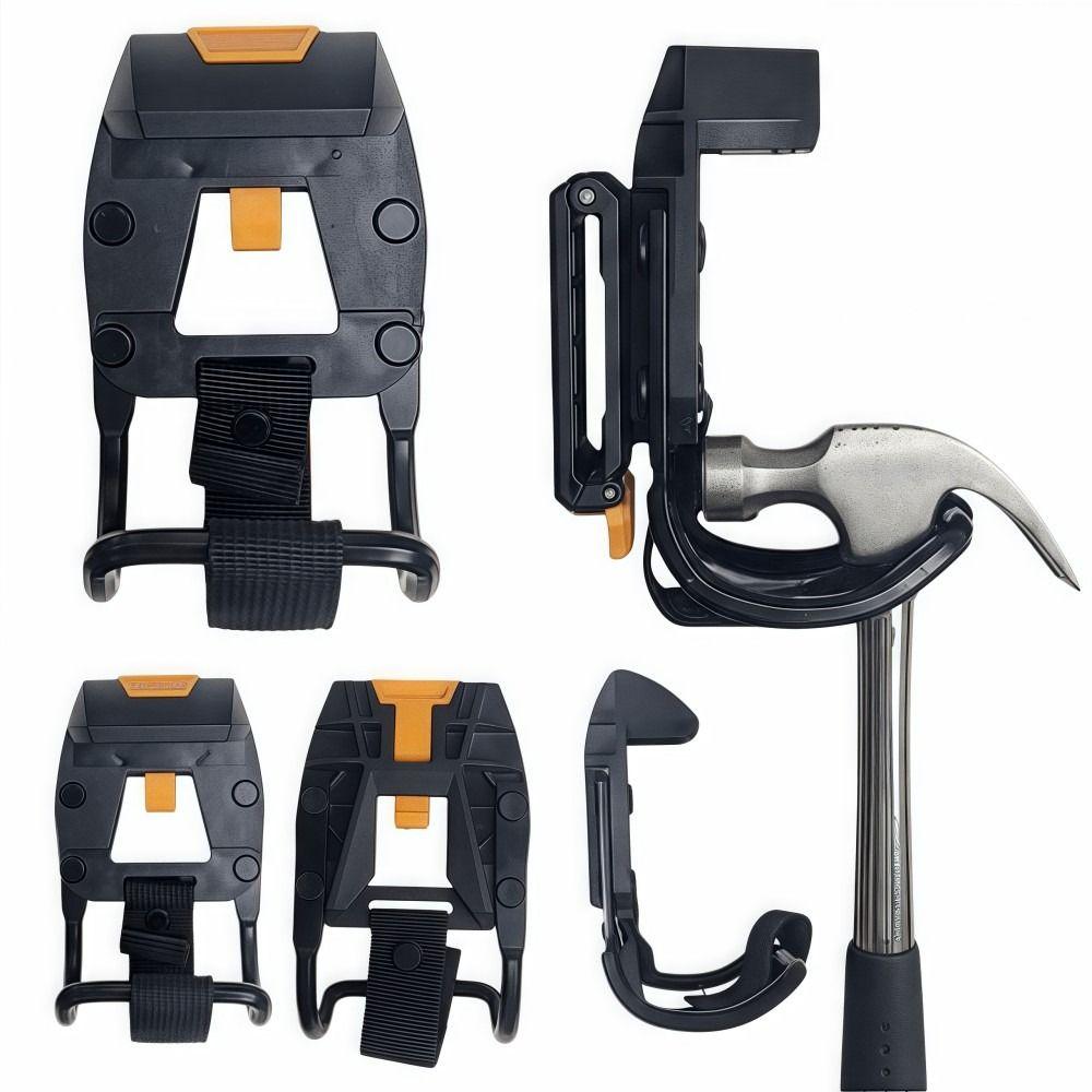 Quick Release Claw Hammer Hanger Sturdy ABS Multifunctional Hammer Waist Bag Clip Quick Attach Portable Tool Belt Buckle