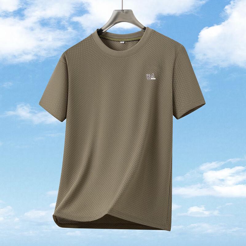 Pierre Cardin Men's Quick-Dry Round Neck Short Sleeve T-Shirt