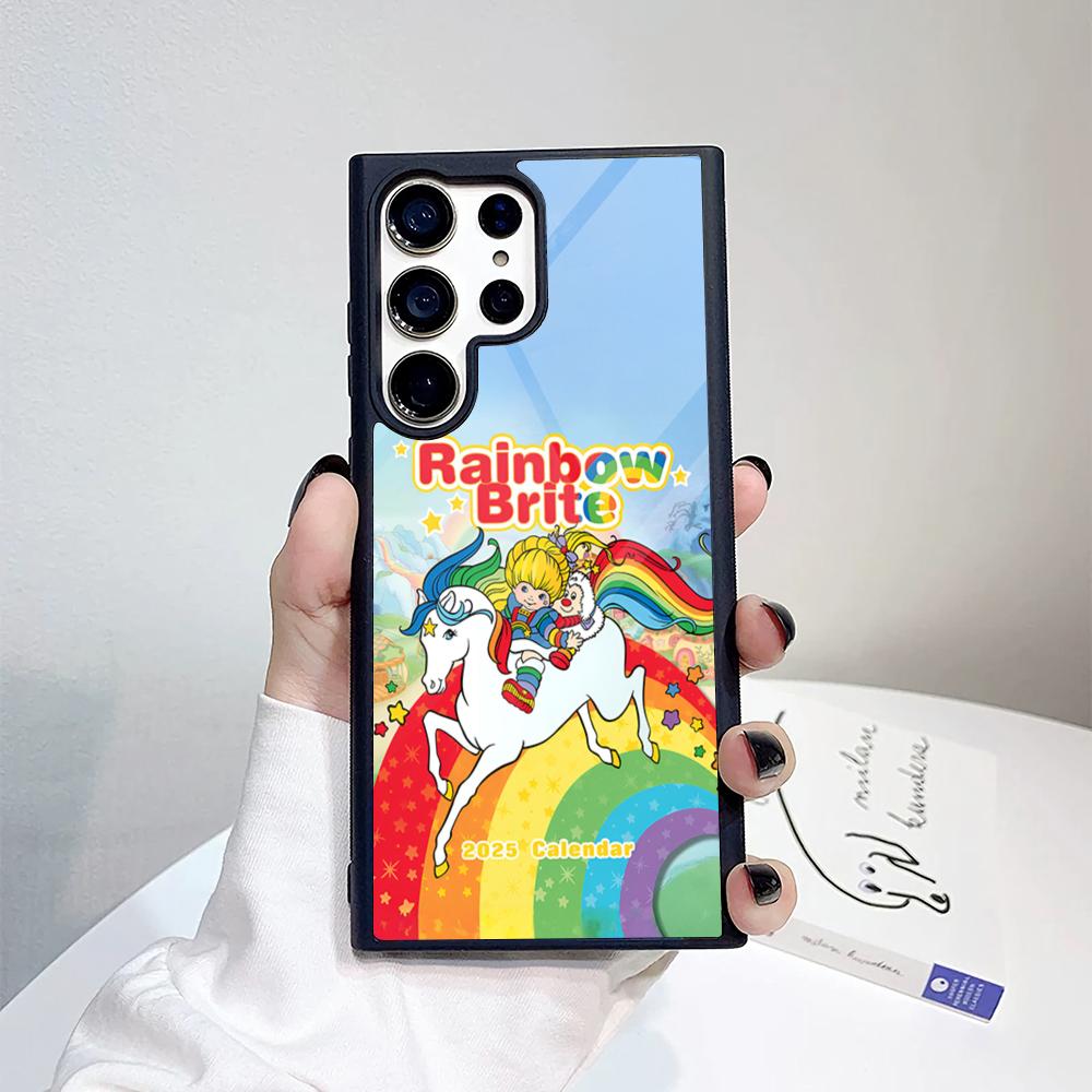 Cartoon R-Rainbow Brite Phone Case For Samsung Galaxy S26 S25 S24 S23 S22 S21 S20 FE Edge Pro Plus Ultra PC+TPU Cover