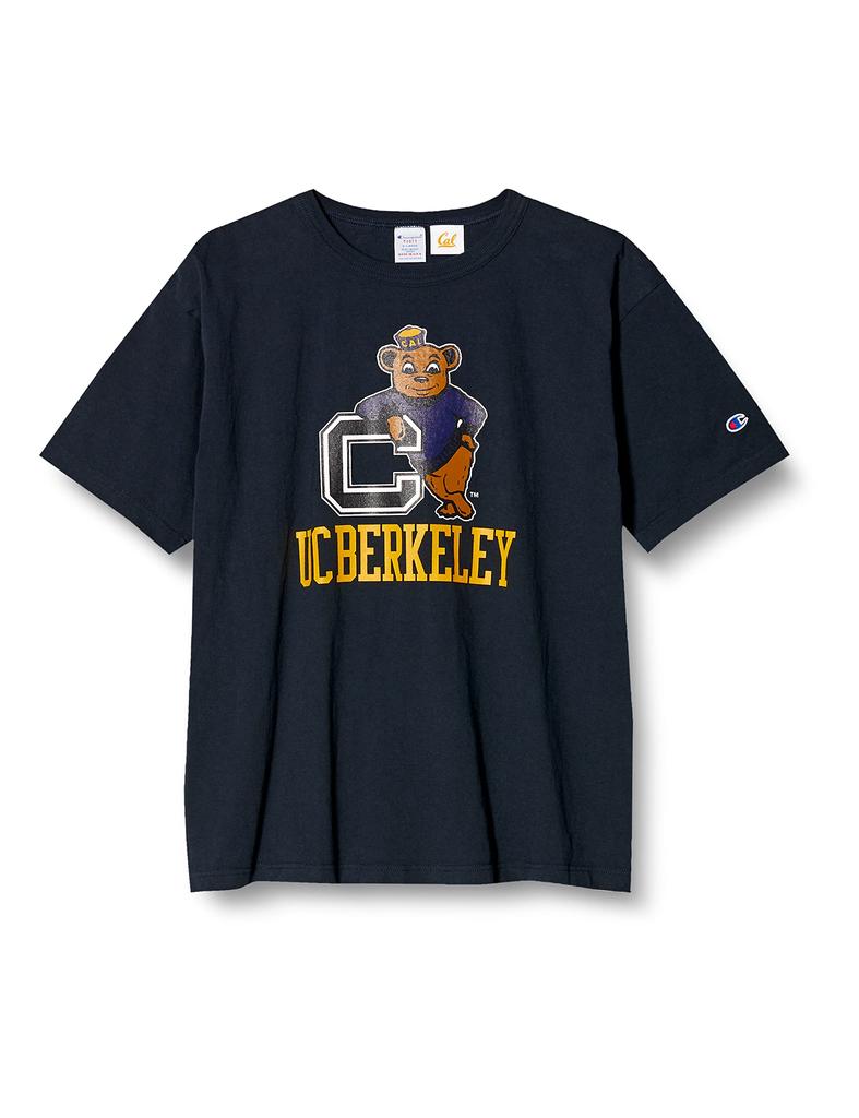 Champion 7oz with Size Men's T-Shirt One-Point Logo, Navy, M, T1011, C5-V304