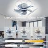 Retro Ceiling Fan With Lights LED Ceiling Fan Lamp Bedroom Decor Ventilator Lamp Silent Chandeliers Fan Luster Lighting Fixtures