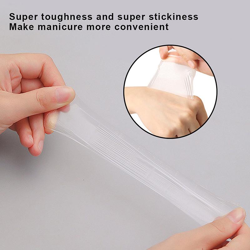 50 шт. водонепроницаемая прозрачная лента для дизайна ногтей полиуретановая пленка — фото 5