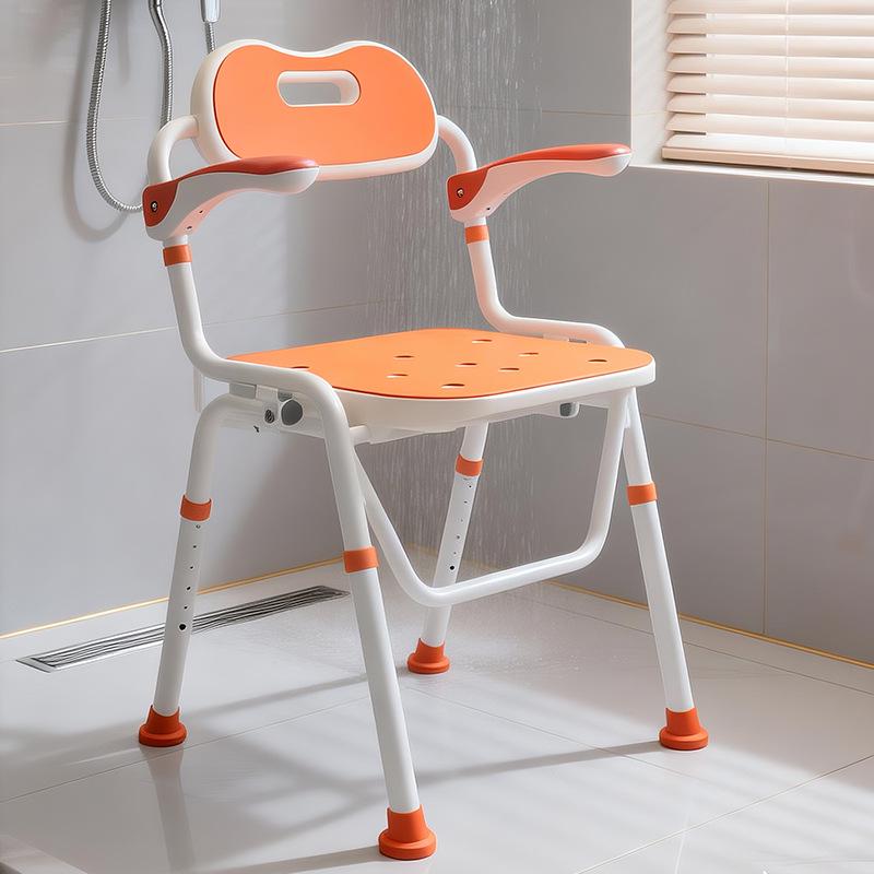 Foldable, Anti-Slip Bathing Chair and Toilet Seat for Elderly and Pregnant Women