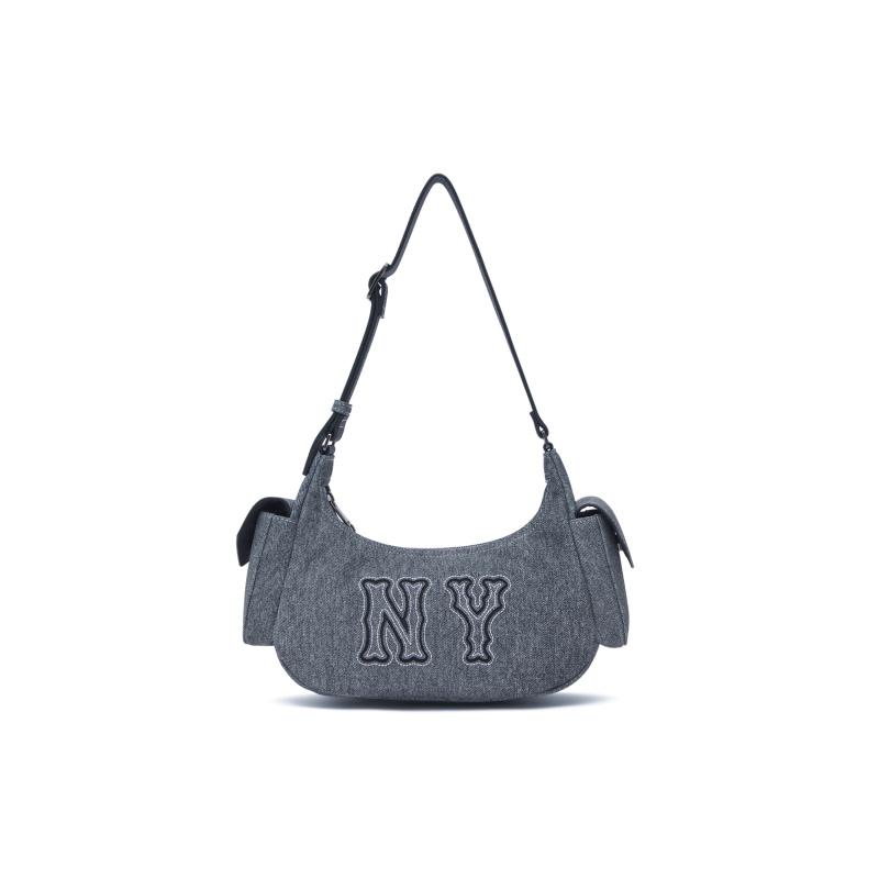 

MLB New York Yankees Artificial Leather Shoulder Bag, Hot Girl Bag Unisex Casual 3ABQM034N-50BKS сірий колір
