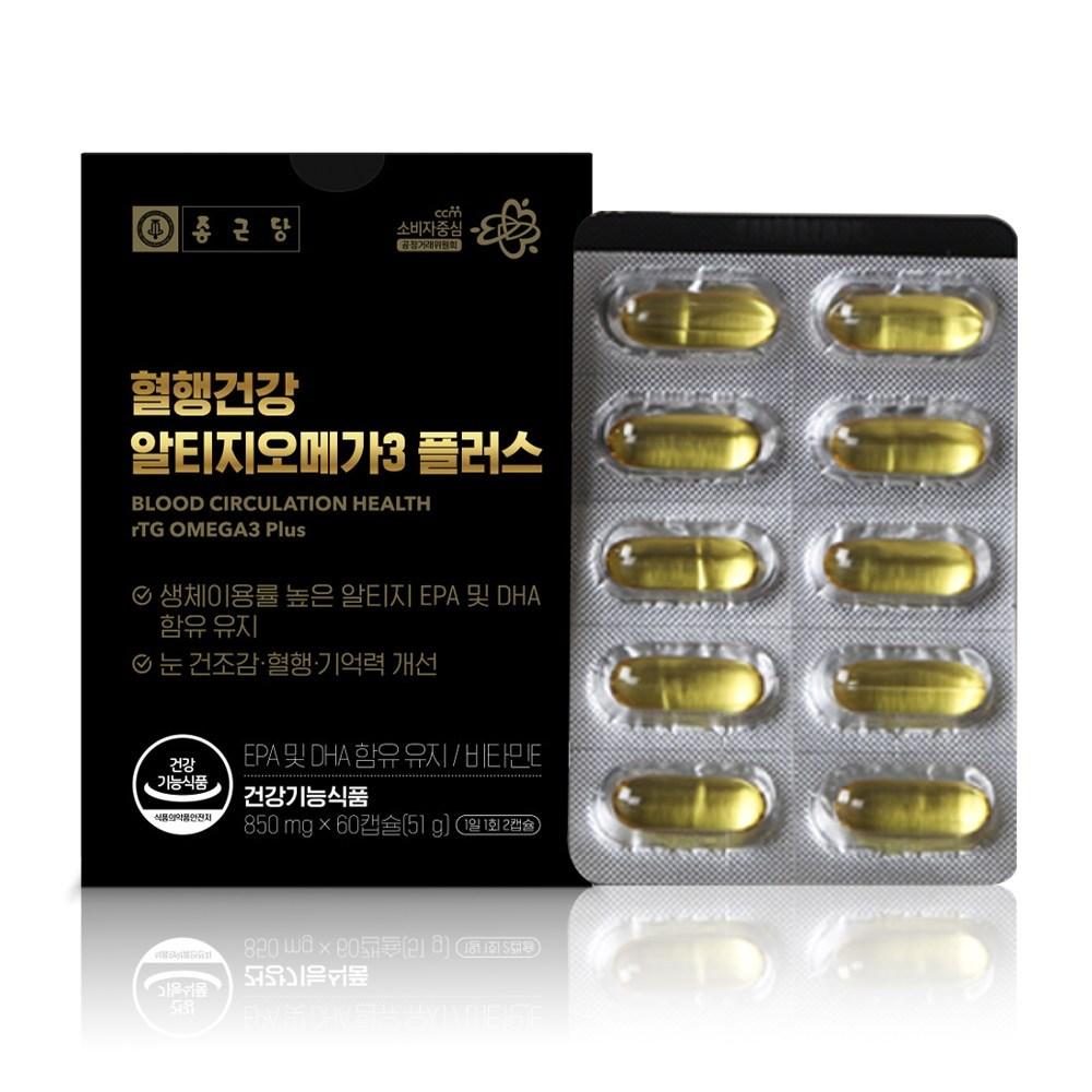 Chong Kun Dang Blood Circulation Health RTG Omega 3 Plus 1 pcs 60 Tablets