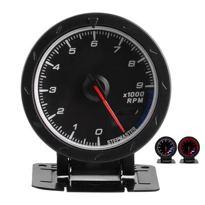 Tachometer Gauge Pointer 0‑9000RPM White Red LED Light 65mm Dia 12V Auto  Instrument