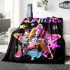 1pc Hunter X (4) Blanket Soft Warm Throw for Home, Office, Travel All Season Cozy Bedding Gift, Office Cozy AccessoryB04