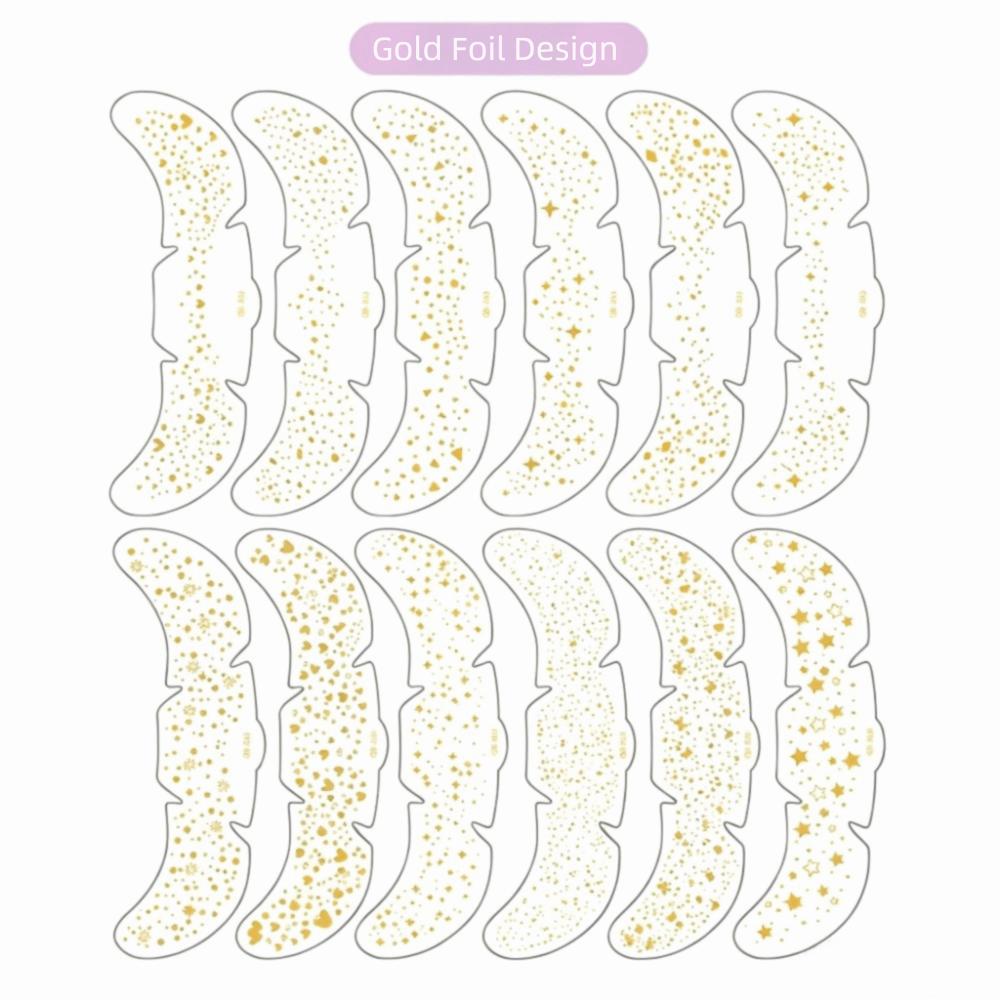 6pcs Sparkle Convenient Fake Freckles Tattoo Stickers Waterproof Makeup Patches Disposable Use
