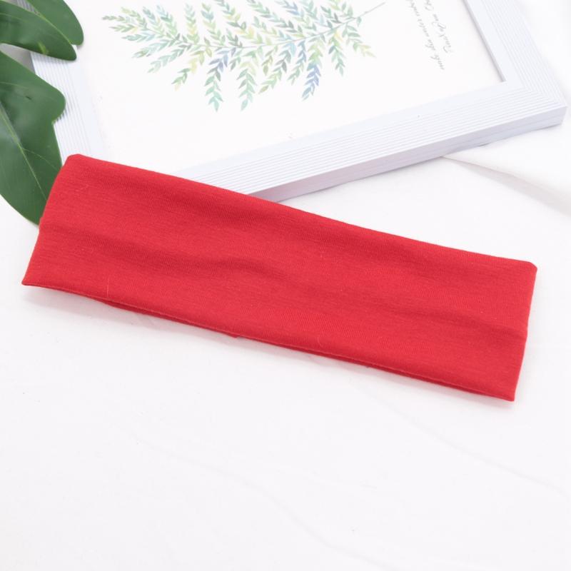Cotton Solid Color Sports Headbands Gym Running Yoga Sweat Hair Bands High Elastic Makeup Women Tennis Hairband Hair Accessories