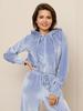 Women's Casual Zip-Up Hoodie with Drawstring Pants 2-Piece Set, Solid Color Silver Fox Fleece Tracksuit