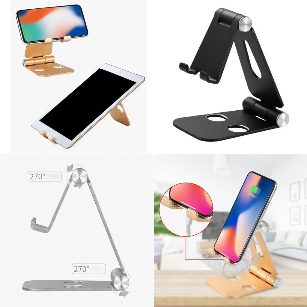 Aluminum Alloy Smartphone Holder , Tablet Black