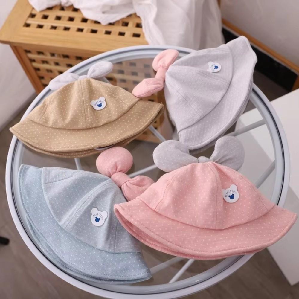 Cotton Baby Hat Lovely Bow Infant Hat Cute Kids Sun Hat  Photography