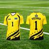 2026 Hero Cabo Verde No.1 Vozinha Football Jersey Soccer Shirt Top Loose Breathable Speed Drying Sportswear Men Women T-Shirts