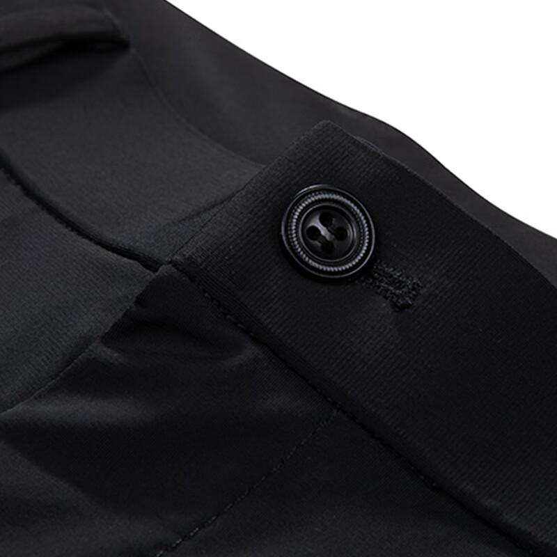 TUCANO Casual Pants for Men, Business Formal Wear, Dad Style, Wrinkle-Free Dress Pants, Spring And Summer Lightweight Trousers, Black, Size 29