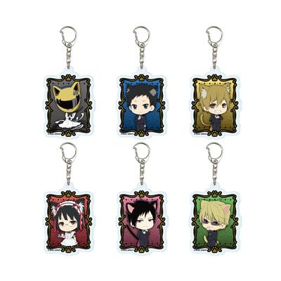 Durarara!! X 2 10 Cat-Eared Butler Ver. [Mini Character Illustration] Acrylic Keychain Complete Set (6 Pieces Per Box)