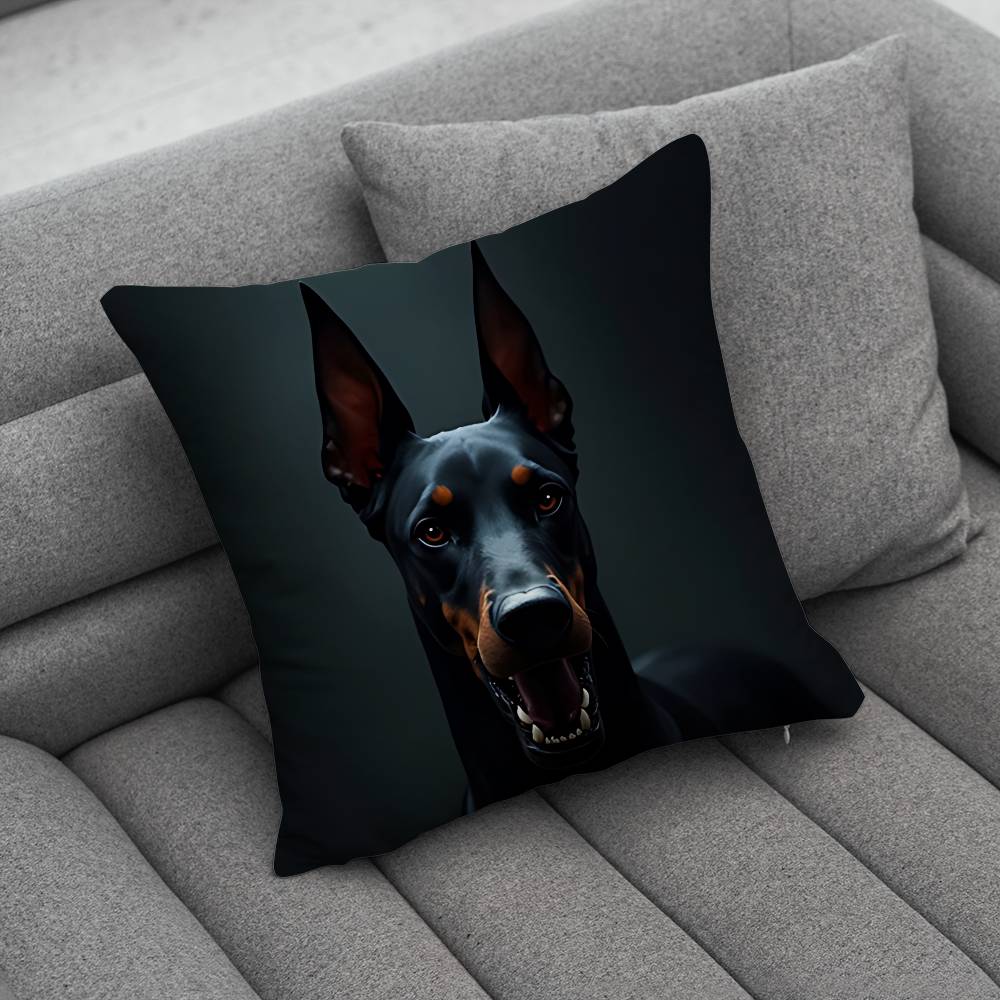 Doberman Dog Creative patterned pillowcases for interior decoration office living room home