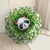 1PC panda plant Automatic Open/Close Umbrella with Windproof, 8-Rib Sturdy Canopy, Durable Ribs, Fashionable Design, Outdoor Accessory, Fun Prin, Holi