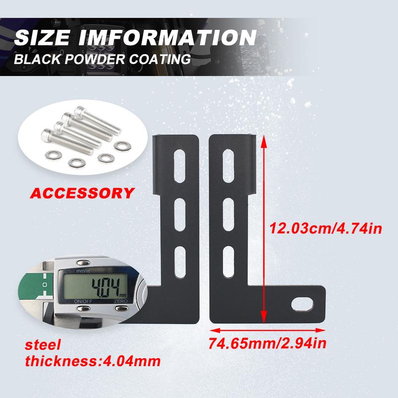 Fit For Yamaha Tenere 700 XTZ690      2024 Motorcycle Auxiliary Light Mount Holder Lower Fog Lamp Bracket
