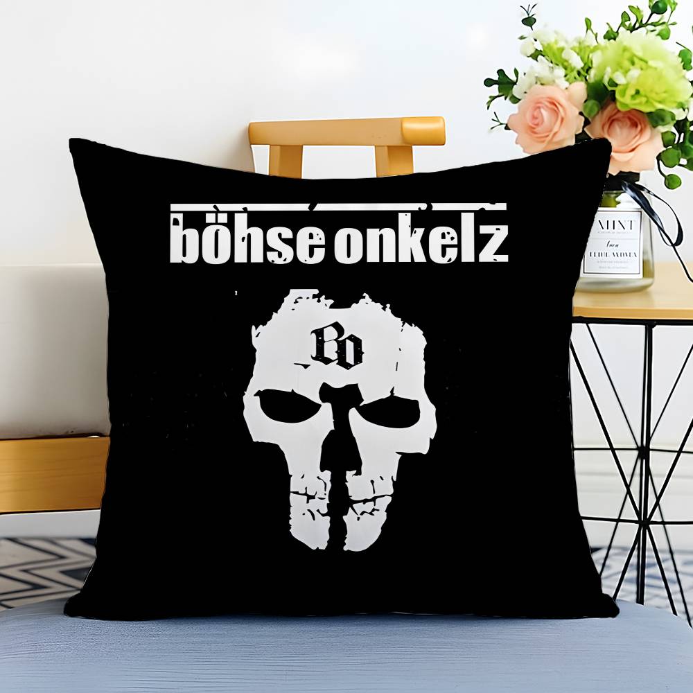 

Музыка B-Bohse Onkelz-MT Наволочка с принтом из матового флиса, наволочка, приятная на ощупь как кожа младенца, экологичная сублимационная печать 12x12Inch