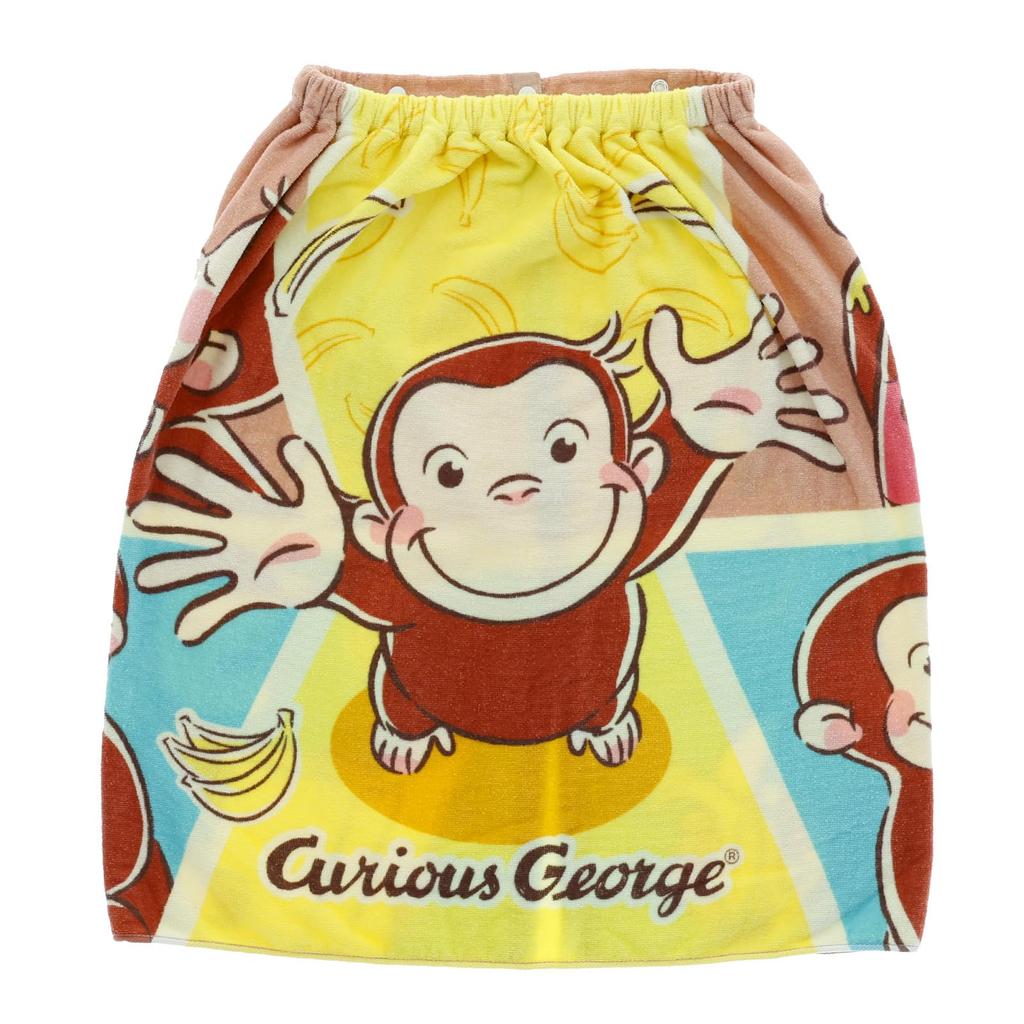 2024 Marushin 60cm Long Wrap Curious George for Swimming Character Pool UV 4765032600 Towel, Design, Pools, Kids, Girls, Boys, Towel, Swimming, Ocean,