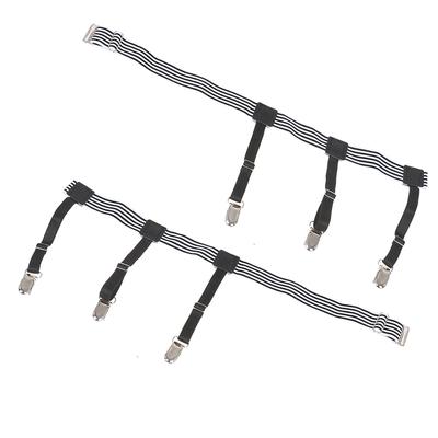 2pcs Mens Elastic Adjustable Shirt Stays Garters Leg Suspenders Holders Shirt