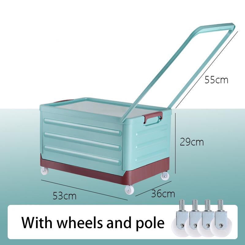 Removable Storage Box Folding Storage Box Multifunction Foldable Organizer Container Plastic Sundries Storages Supplies Organizer Box with Lid