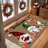 Christmas Gnome Welcome Floor Mat Doormat Living Room Bedroom Kitchen Home Decor Entryway Balcony Door Dining Carpet