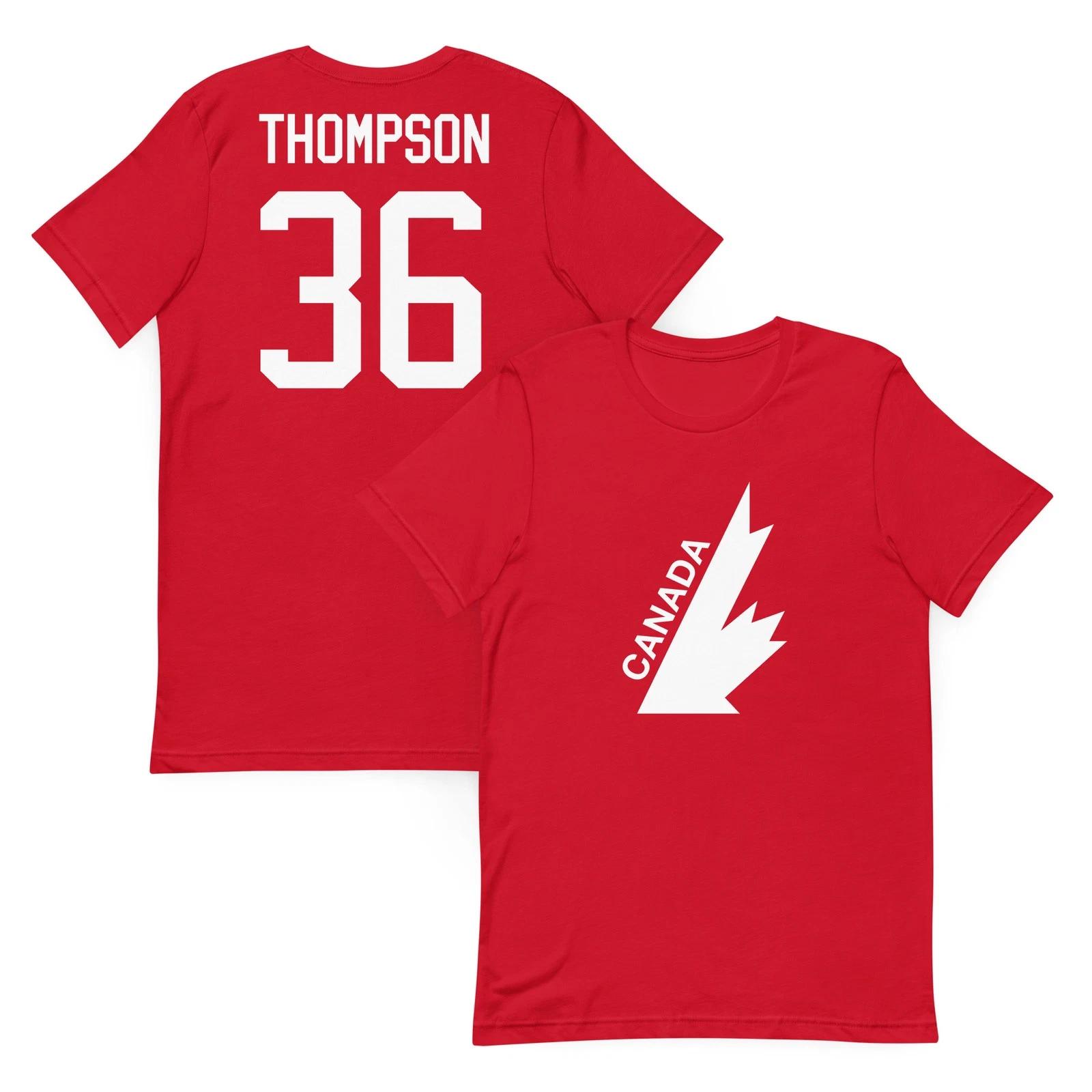 Team Canada Logan Thompson Jersey Shirt Vintage Retro Olympics Canada Cup M