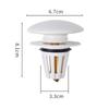Durable Ceramics Bathroom Sink Plug Stopper Drain Stopper Anti-Odor Bathroom Sink Drain Plug Pressure Drain Filter Universal
