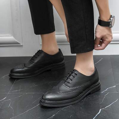 Fashion Spring Business Leather Shoes Luxury Brand Men Soft Soled Oxford Shoes Fashion British Style Designer Shoes Wedding Formal Shoes
