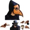 Pestdoktor Vogelmaske mit langem Schnabel für einen authentischen Halloween-Cosplay-Look