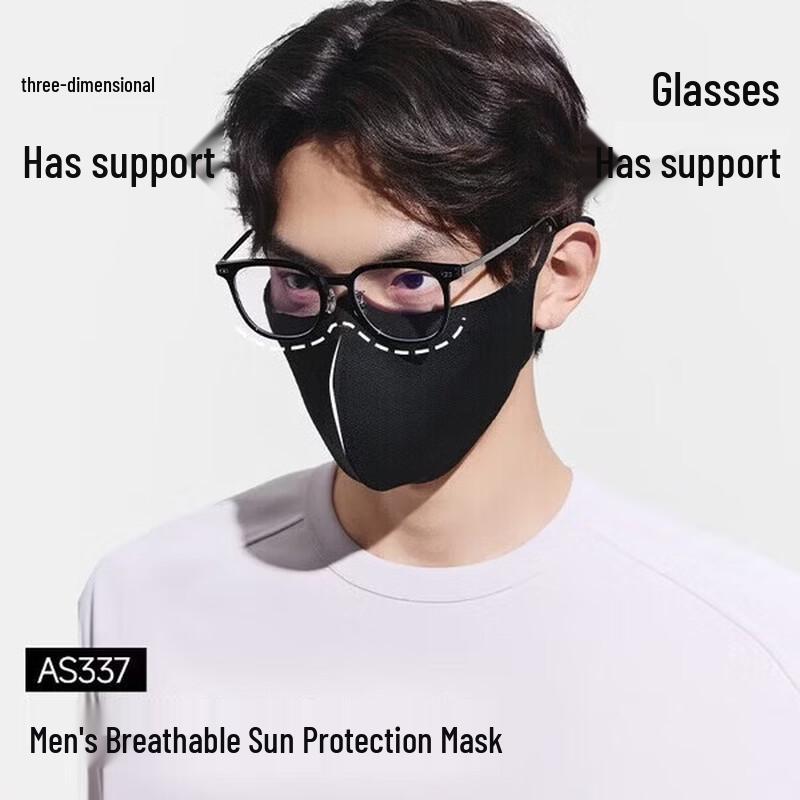 Beneunder Men's Breathable UV Protection Mask with Eye Shield
