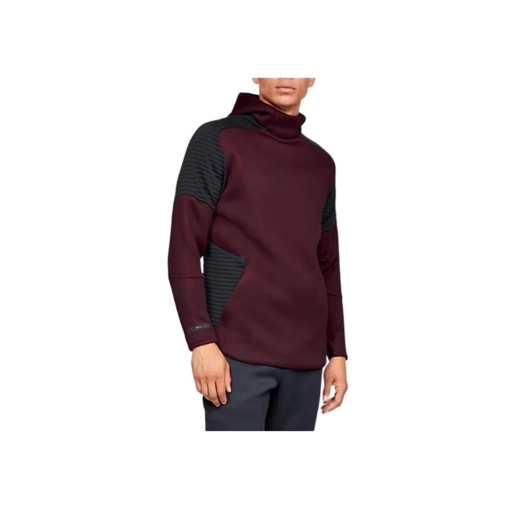 Under Armour Casual Pullover High Neck Long Sleeve Sweatshirt Men Sweatshirt Dark-Chestnut 1320704-600