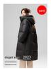 Women's Mid-Length Hooded Down Coat - Korean Style, Plus-Size, Thick Winter Outerwear