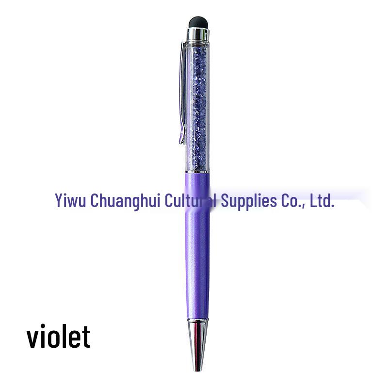 Crystal Rhinestone Ballpoint Pen with Capacitive Touch Screen – Custom Logo Gift Pen.