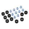 10 Sets Motorcycle Grommets Bolt Kit Rubber Metal Fairings Accessories Replacement for Suzuki