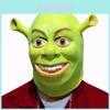 Maschera di Shrek Accessorio Costume- Design Elastico Adatto a Tutte le Forme di Testa Per Halloween Cosplay Performance