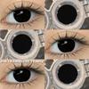 COD EYESHARE RAVEN BLACK Cosplay Contact Lenses Blood-red Halloween Eye Makeup Lens White/Black Crazy Cosplay Softlens